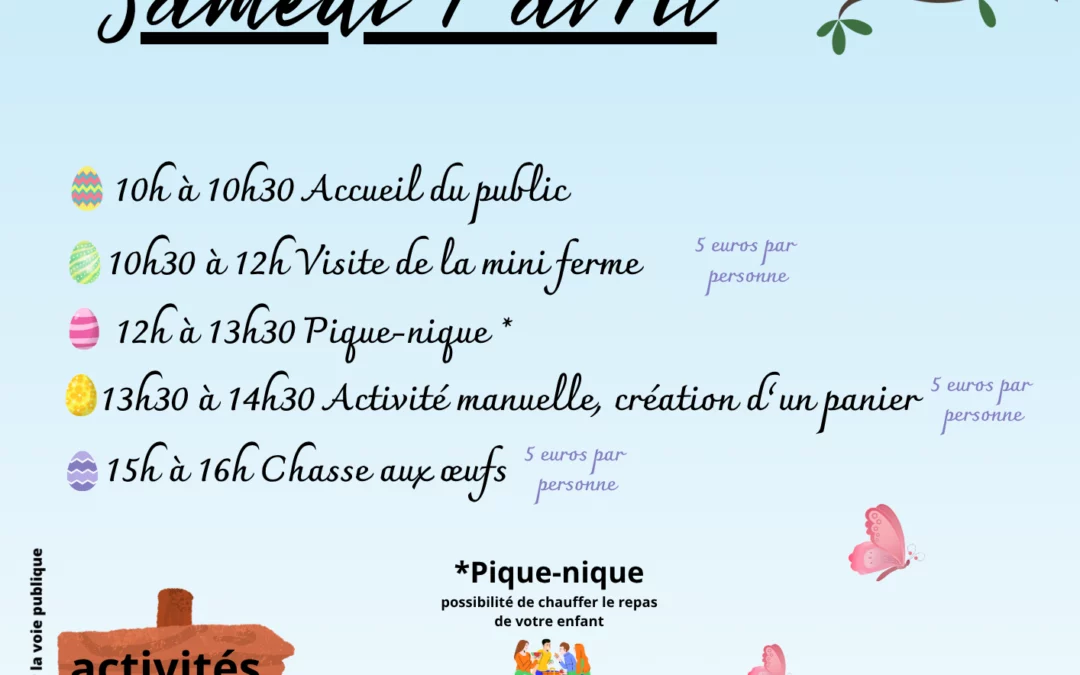 Journée spéciale Pâques